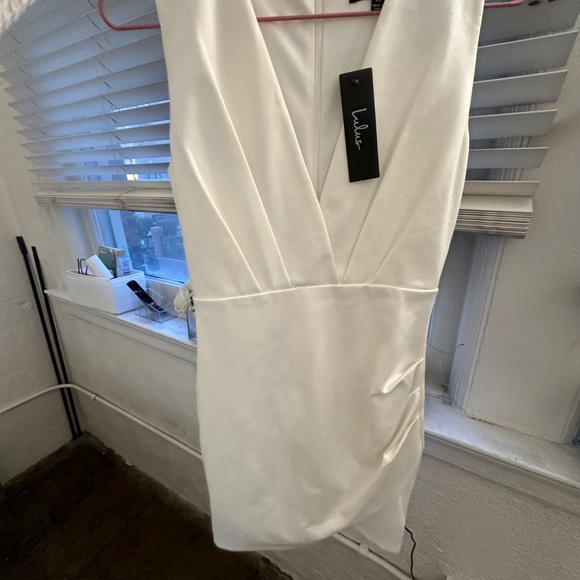 New with tags Lulu's Cream Sheath Mini Dress - Picture 1 of 6